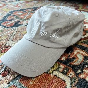 Bride hat (baseball cap), Grey, adjustable